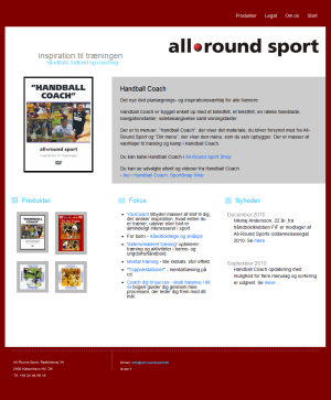 Web site - All-Round Sport