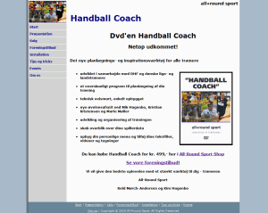 Web site - Handball Coach